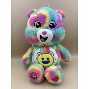 Care Bears Good Vibes 24" Jumbo Plush Smiling Bear Rainbow Stuffed Toy